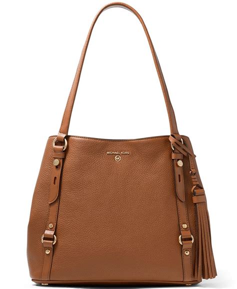 Michael Kors Carrie Large Leather Shoulder Tote 